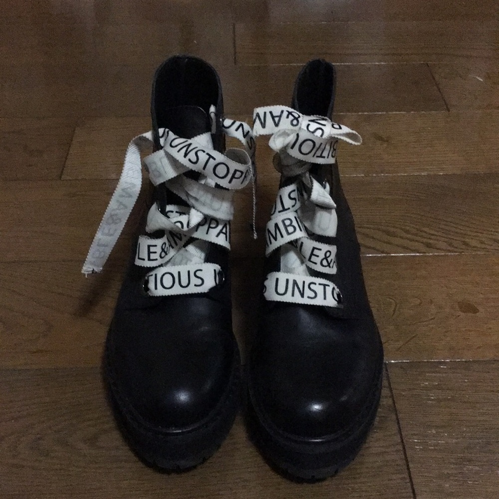 ZARA black boots. Never before worn.